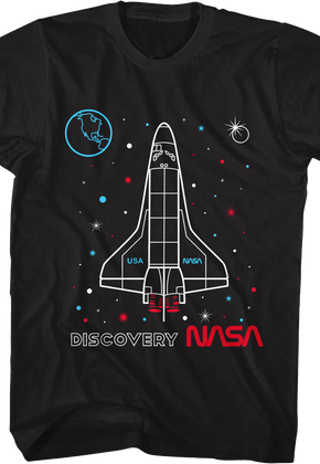 Discovery Outline NASA T-Shirt