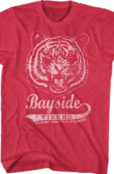 Distressed Bayside Tigers Logo Saved By The Bell T-Shirt