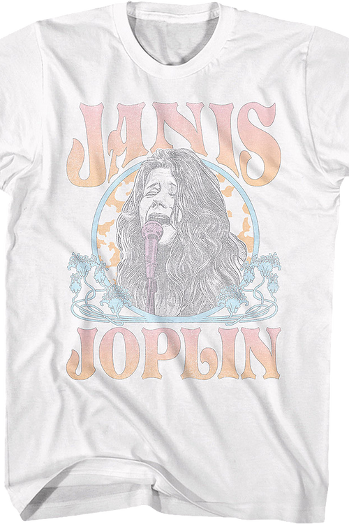 Distressed Circle Janis Joplin T-Shirt