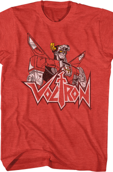 Distressed Defender of the Universe Voltron T-Shirt