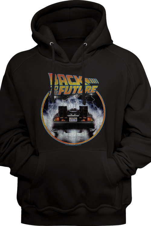 Distressed DeLorean Back To The Future Hoodie