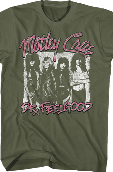 Distressed Dr. Feelgood Poster Motley Crue T-Shirt