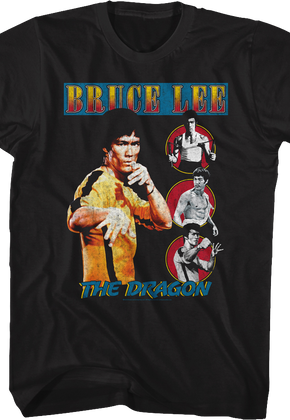 Distressed Dragon Bruce Lee T-Shirt