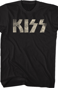 Distressed Logo KISS T-Shirt