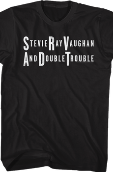 Distressed Logo Stevie Ray Vaughan And Double Trouble T-Shirt