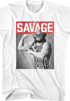 Distressed Photo Macho Man Randy Savage T-Shirt