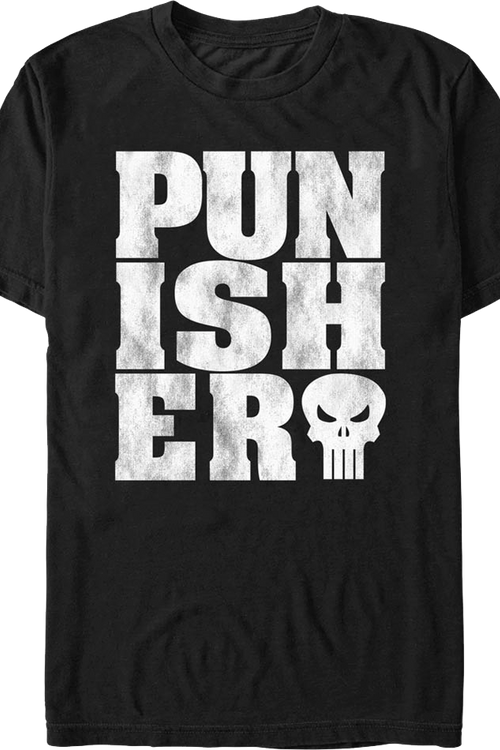 Distressed Punisher Marvel Comics T-Shirt