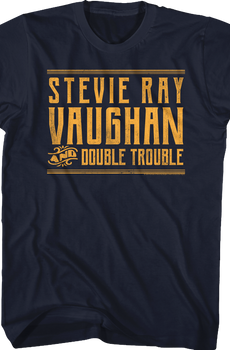 Distressed Stevie Ray Vaughan and Double Trouble T-Shirt