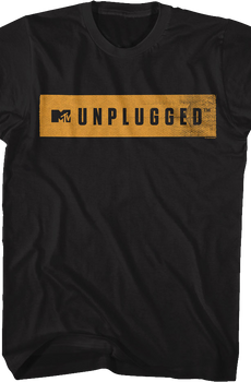 Distressed Unplugged Banner MTV Shirt
