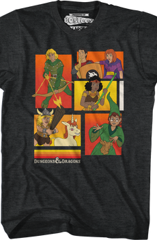 Cartoon Characters Collage Dungeons & Dragons T-Shirt