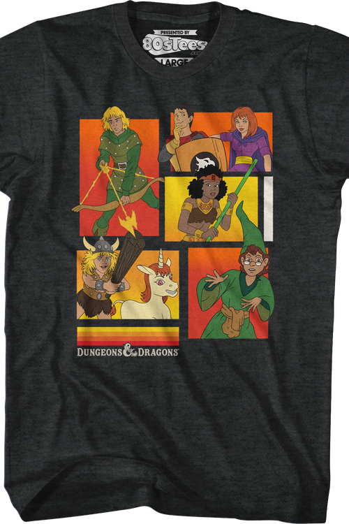 Cartoon Characters Collage Dungeons & Dragons T-Shirt