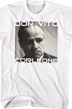 Don Vito Corleone Photo Godfather T-Shirt