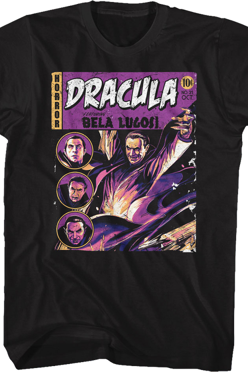 Dracula Comic Book Cover Bela Lugosi T-Shirt