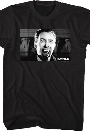 Dracula Fangs Hammer Films T-Shirt