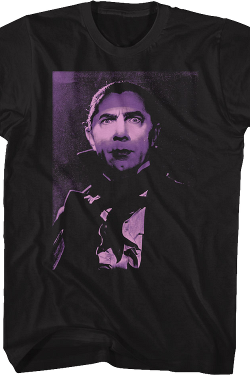 Dracula Purple Photo Bela Lugosi T-Shirt