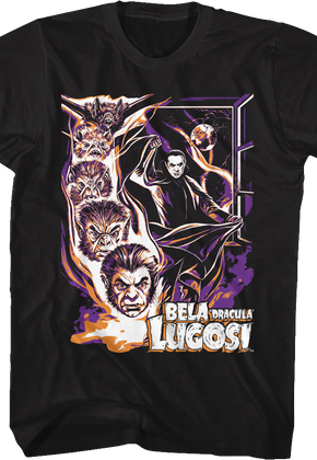 Dracula Vampire Bat Bela Lugosi T-Shirt