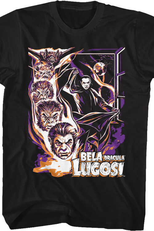 Dracula Vampire Bat Bela Lugosi T-Shirt