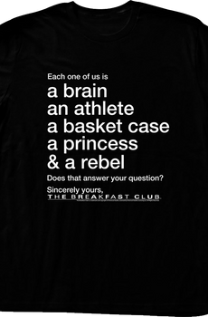 Each One Of Us Breakfast Club T-Shirt