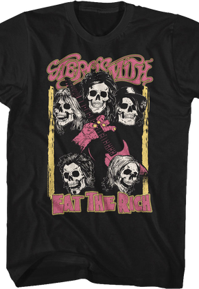 Eat The Rich Aerosmith Black T-Shirt