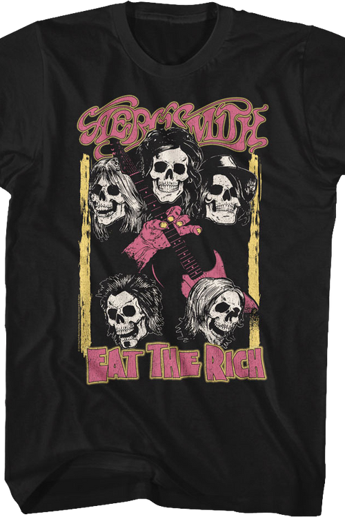 Eat The Rich Aerosmith Black T-Shirt