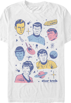 Enterprise Crew Collage Star Trek T-Shirt