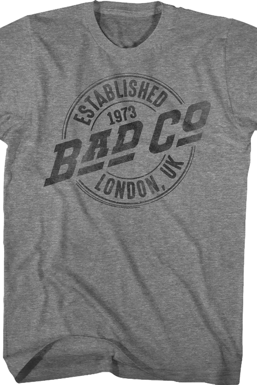 Established 1973 London UK Bad Company T-Shirt