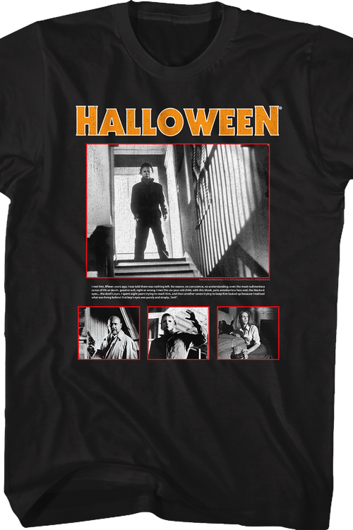 Evil Collage Halloween T-Shirt