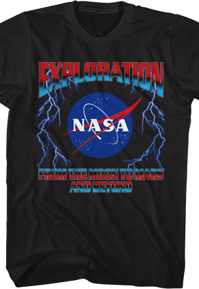 Exploration From The Moon To Mars And Beyond NASA T-Shirt
