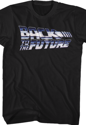 Faux Chrome Logo Back To The Future T-Shirt