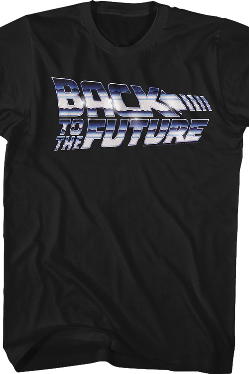 Faux Chrome Logo Back To The Future T-Shirt