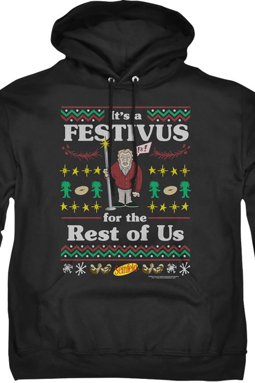 Faux Ugly Festivus Sweater Seinfeld Hoodie