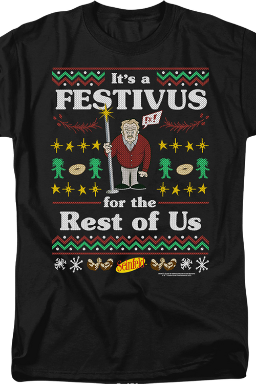 Faux Ugly Festivus Sweater Seinfeld T-Shirt