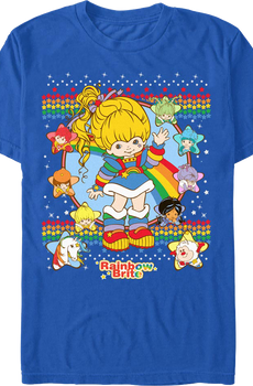 Faux Ugly Sweater Rainbow Brite T-Shirt