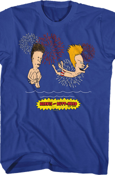 Firework Swim Beavis And Butt-Head T-Shirt