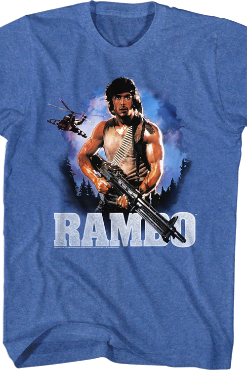 First Blood Retro Poster Rambo T-Shirt