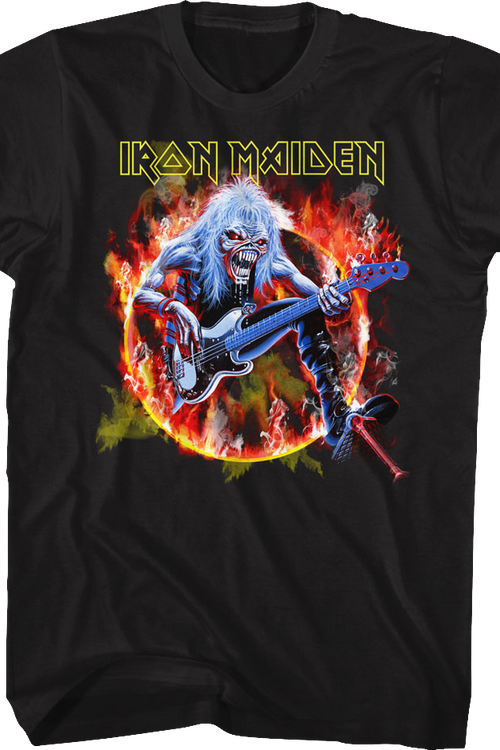 Flaming Circle Iron Maiden T-Shirt