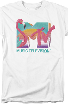 Flamingo Sunset Logo MTV T-Shirt
