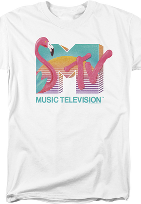 Flamingo Sunset Logo MTV T-Shirt