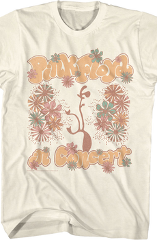 Floral Concert Pink Floyd T-Shirt