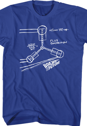 Flux Capacitor Sketch Back To The Future T-Shirt