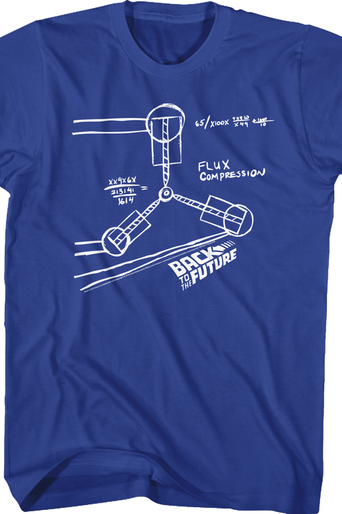 Flux Capacitor Sketch Back To The Future T-Shirt