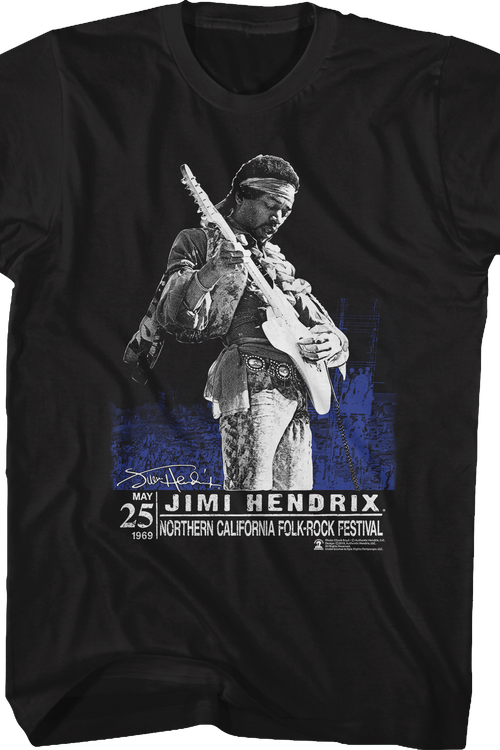 Folk-Rock Festival Jimi Hendrix T-Shirt