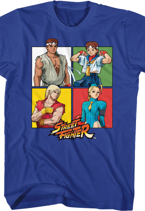 Four Squares Street Fighter T-Shirt