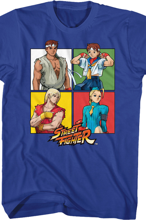 Four Squares Street Fighter T-Shirt