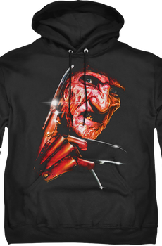 Freddy Close-Up Nightmare On Elm Street Hoodie