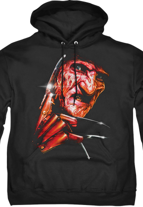 Freddy Close-Up Nightmare On Elm Street Hoodie