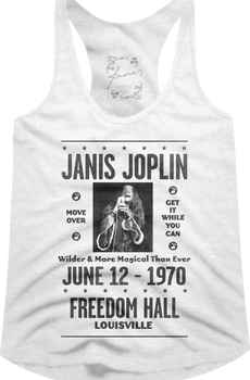Ladies Freedom Hall Janis Joplin Racerback Tank Top