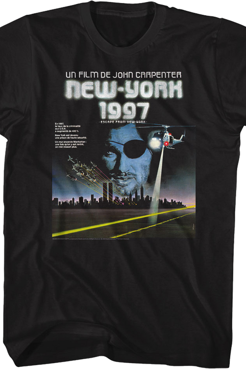 French Poster Escape From New York T-Shirt