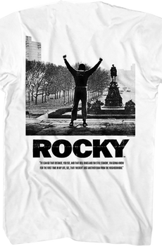 Front & Back Go The Distance Rocky T-Shirt