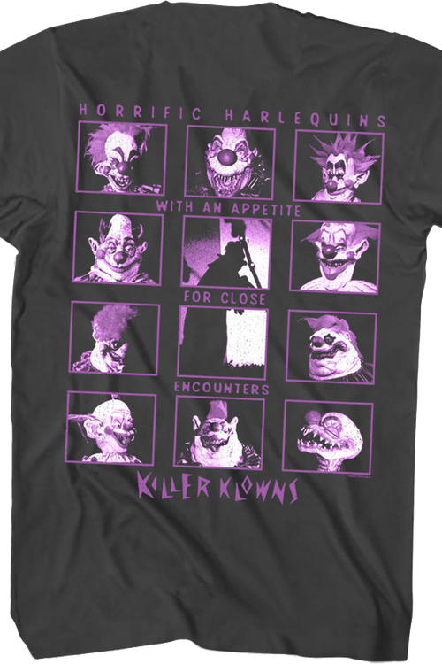 Front & Back Close Encounters Killer Klowns From Outer Space T-Shirt